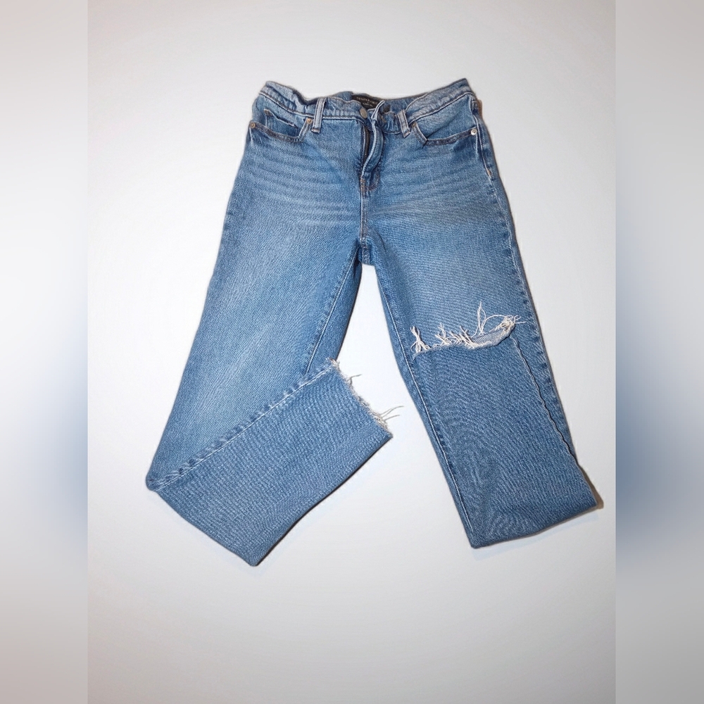 Banana Republic Light Blue Distressed Boyfriend Jeans